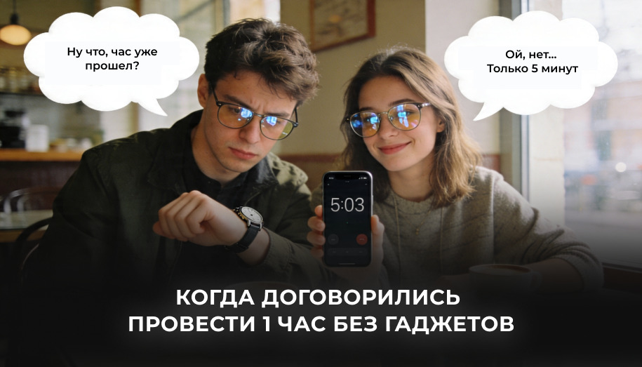 Договоренность провести 1час без гаджетов