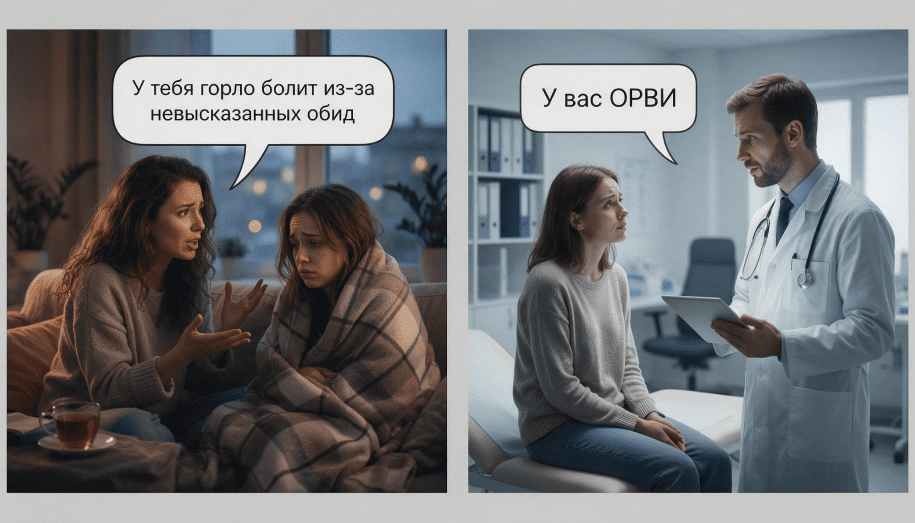 Иллюстрация к статье о связи психики и тела